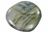 Flashy, Polished Labradorite Pebble - Madagascar #140384-3